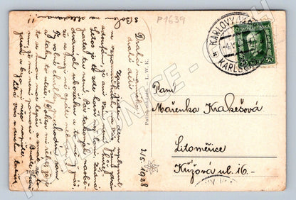 Pohlednice Karlovy Vary most přes Ohři (P1639)