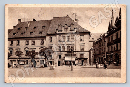 Pohlednice Cheb Eger Wallensteinův dům 1935 (P1640)