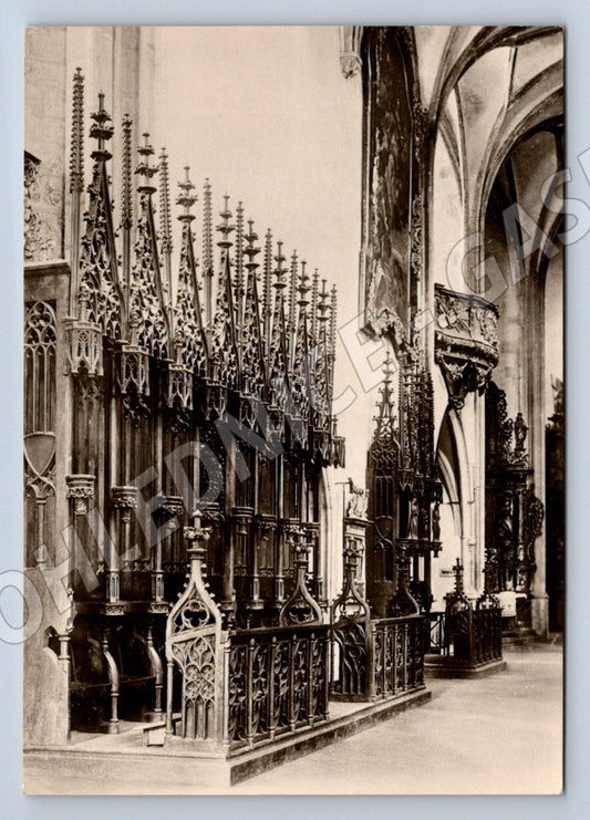 Pohlednice Kutná Hora gotické lavice Orbis (P1643)