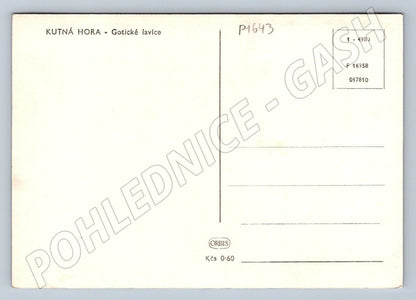 Pohlednice Kutná Hora gotické lavice Orbis (P1643)