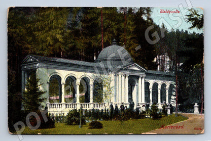 Pohlednice Mariánské Lázně Waldquelle 1909 (P1653)