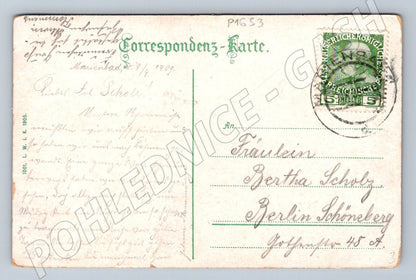 Pohlednice Mariánské Lázně Waldquelle 1909 (P1653)