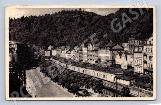 Pohlednice Karlovy Vary Stará louka 1950 (P1655)