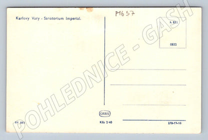 Pohlednice Karlovy Vary Sanatorium Imperial (P1657)