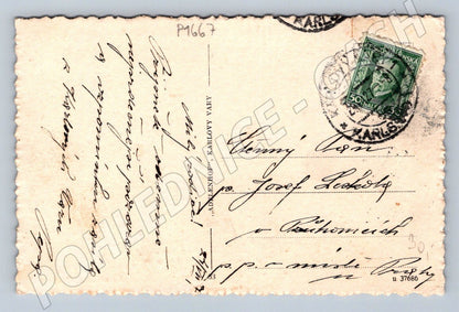 Pohlednice Karlovy Vary kavárna Císařský sad (P1667)