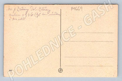 Pohlednice Karlovy Vary Sprudelkolonnade 1946 (P1669)