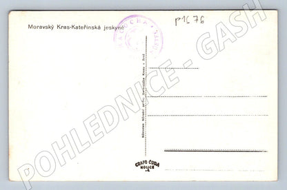 Pohlednice Moravský kras Kateřinská jeskyně ČB (P1676)
