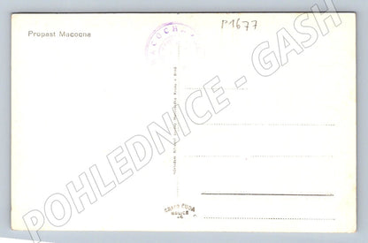 Pohlednice Moravský kras Propast Macocha ČB (P1677)