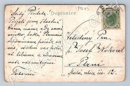 Pohlednice Tábor kolorovaná PP Rakousko Uhersko (P1693)