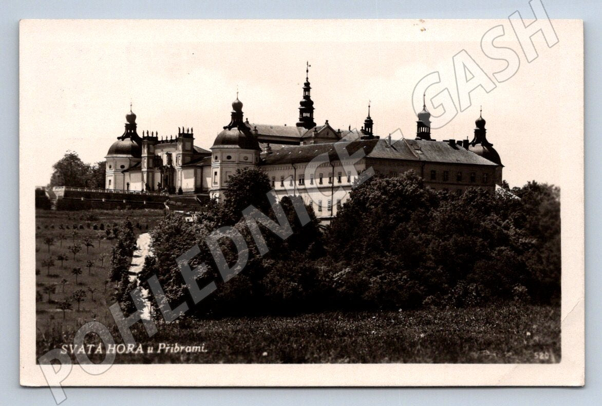 Pohlednice Svatá Hora u Příbrami 1945 PP (P1699)