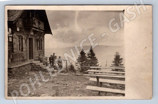 Pohlednice horská chata ČSR 1929 zn Masaryk (P1702)
