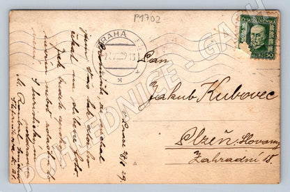 Pohlednice horská chata ČSR 1929 zn Masaryk (P1702)