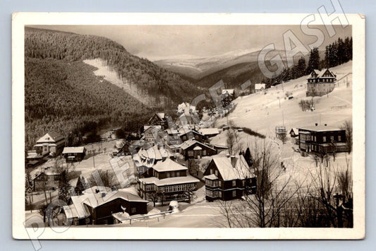 Pohlednice Špindlerův Mlýn Krkonoše zimní 1949 (P1704)