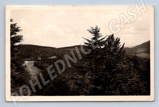 Pohlednice Moravskoslezské Beskydy Pustevny na Radhošti 1948 (P1707)