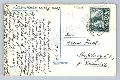 Pohlednice Moravskoslezské Beskydy Pustevny na Radhošti 1948 (P1707)