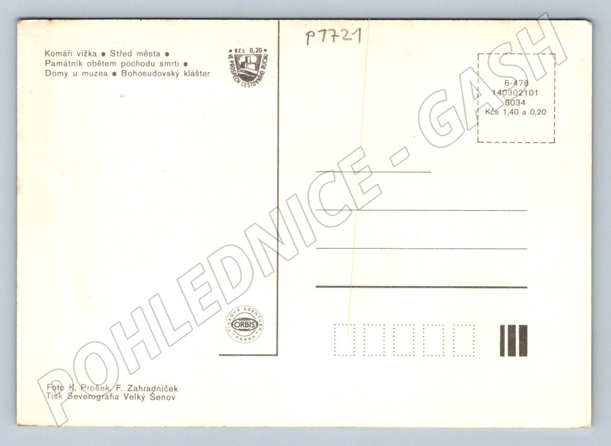 Pohlednice Krupka Bohosudov více záběrů (P1721)