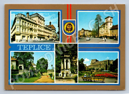 Pohlednice Teplice více záběrů Československo (P1725)