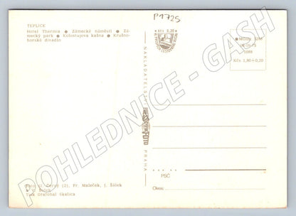 Pohlednice Teplice více záběrů Československo (P1725)