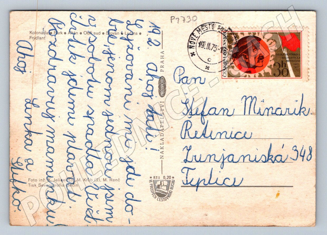 Pohlednice Lázně Libverda PP 1973 (P1730)