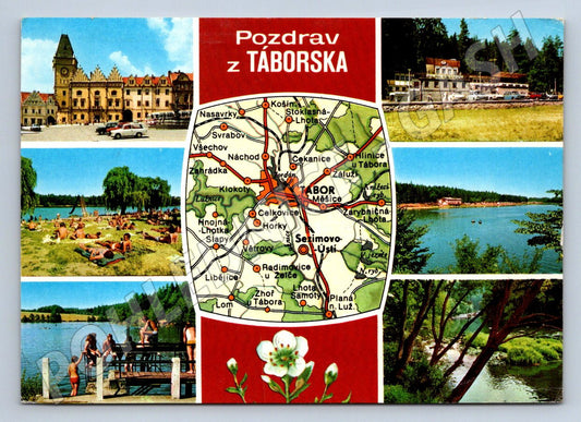 Pohlednice Táborsko pozdrav koláž PP 1977 (P1731)