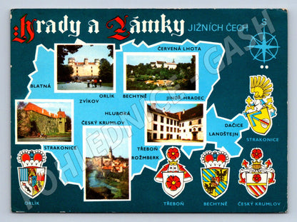 Pohlednice Jižní Čechy hrady a zámky PP 1974 (P1732)