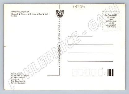 Pohlednice Klatov hrady Kašperk Klenová Švihov Rabí Velhartice (P1734)
