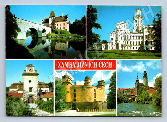 Pohlednice  Červená Lhota Hluboká Orlík Krumlov Kratochvíle (P1736)