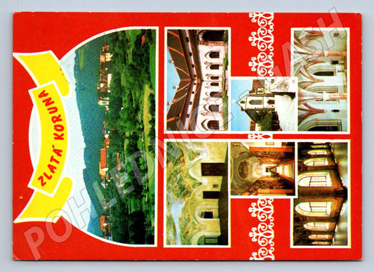 Pohlednice Zlatá Koruna klášter jižní Čechy (P1738)