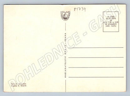 Pohlednice Hrad Střekov mapa a fotografie Orbis ČSR (P1739)