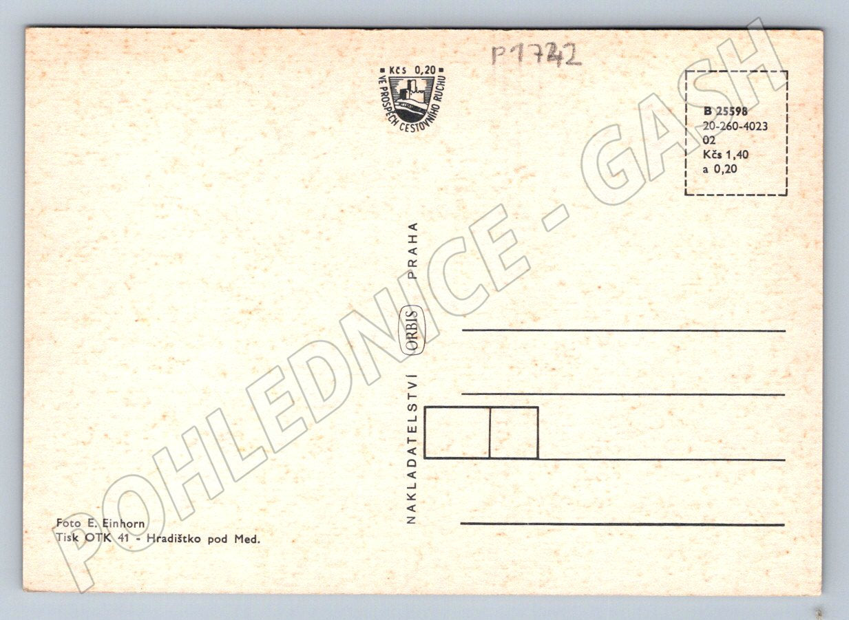 Pohlednice Hluboká nad Vltavou státní zámek erby (P1742)