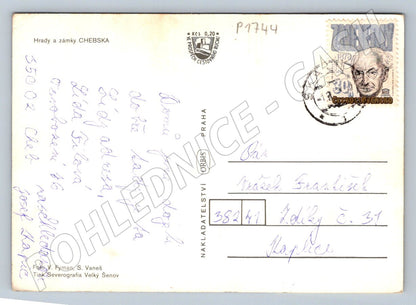Pohlednice Chebsko hrady a zámky (P1744)