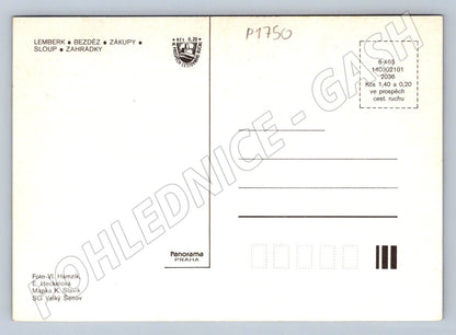 Pohlednice Českolipsko hrady a zámky koláž (P1750)