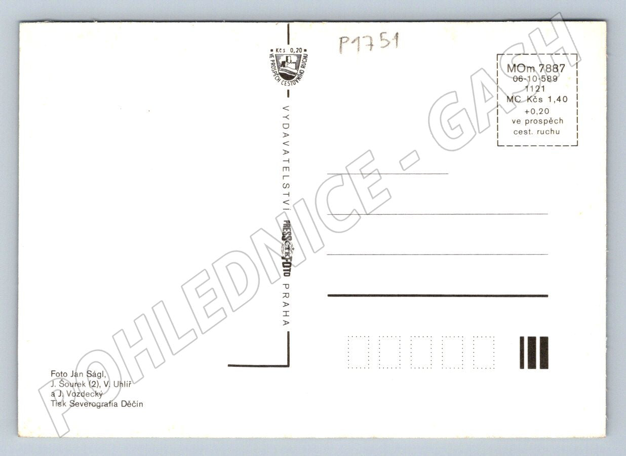 Pohlednice Třebíčsko památky hrady a zámky více záběrů koláž (P1751)