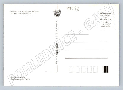 Pohlednice Jihočeské lidové baroko selská stavení Holašovice (P1752)