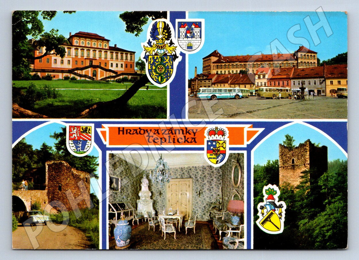 Pohlednice Teplicko hrady a zámky (P1753)