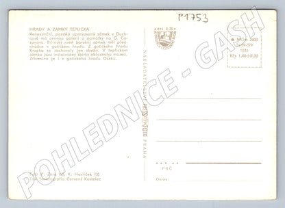 Pohlednice Teplicko hrady a zámky (P1753)