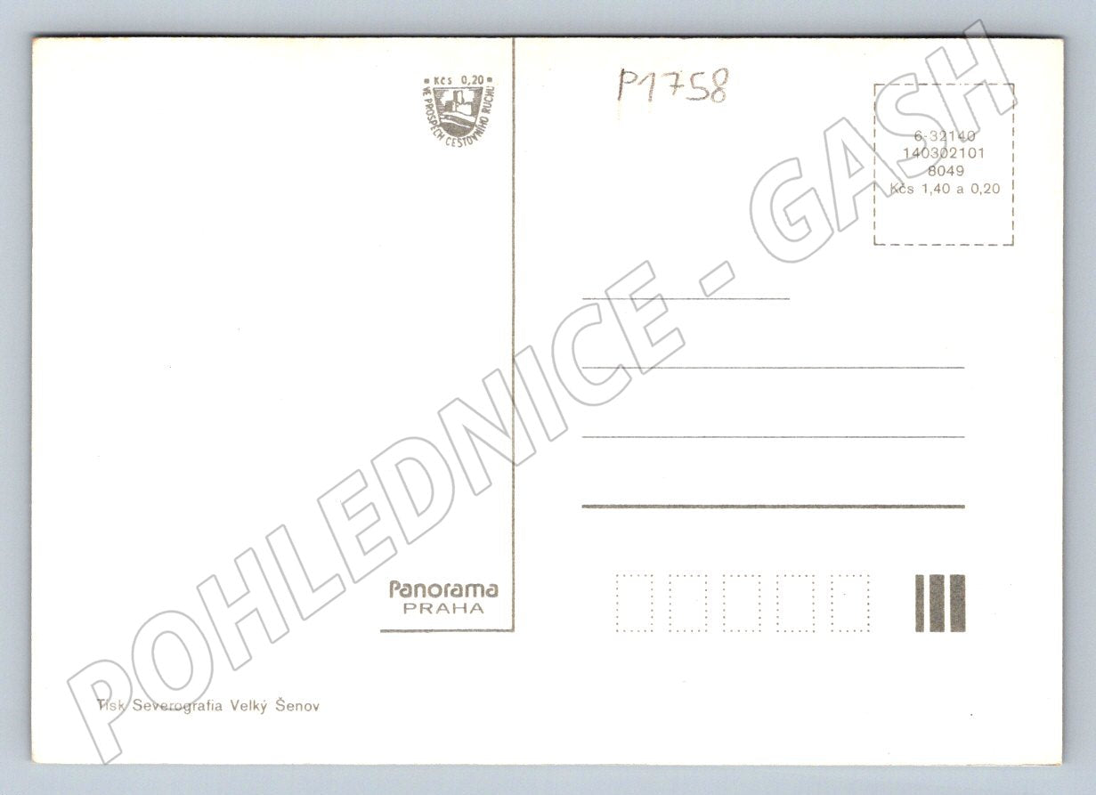 Pohlednice Severní Čechy hrady a zámky Benešov Zákupy Střekov (P1758)