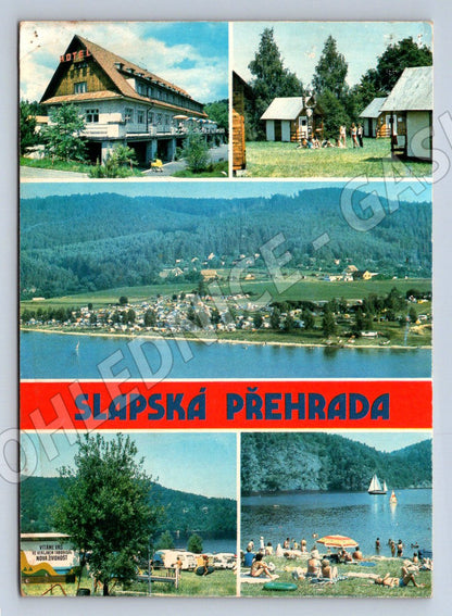 Pohlednice Slapská přehrada Pressfoto Praha (P1771)
