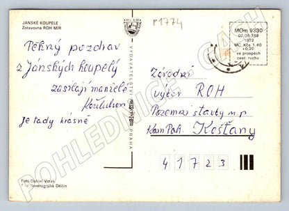 Pohlednice Janské Koupele zotavovna ROH Mír (P1774)
