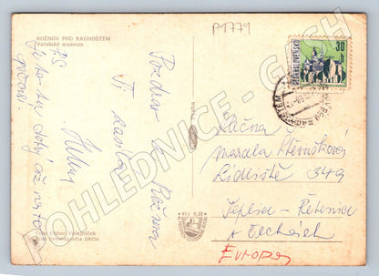Pohlednice Rožnov pod Radhoštěm Valašské muzeum dřevěný kostel (P1779)