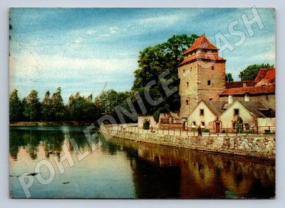 Pohlednice České Budějovice hradební věž Železná panna (P1782)