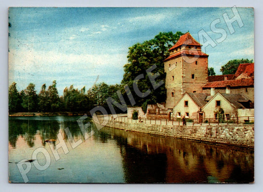 Pohlednice České Budějovice hradební věž Železná panna (P1782)