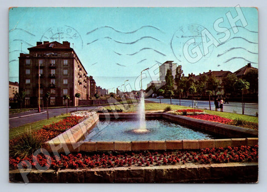 Pohlednice Most historické centrum fontána PP ČSSR (P1784)