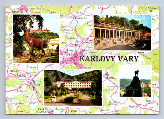 Pohlednice Karlovy Vary více motivů (P1792)