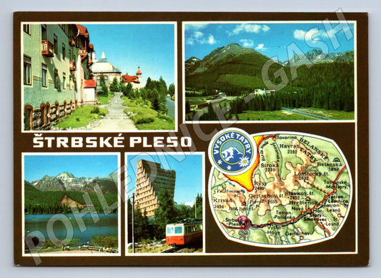 Pohlednice Vysoké Tatry Štrbské Pleso více záběrů mapa (P1802)