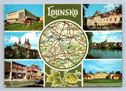 Pohlednice Lounsko koláž 1981 zn PP (P1806)