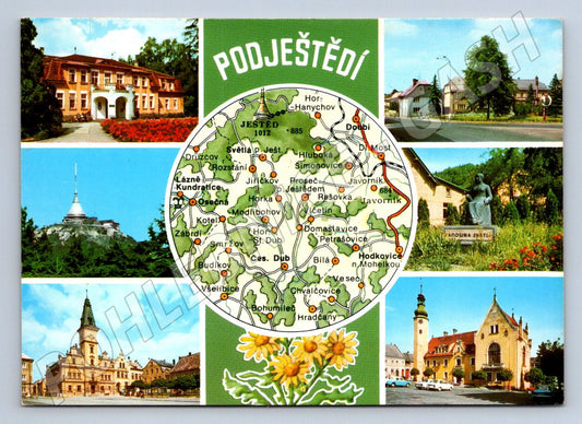 Pohlednice Podještědí mapa zn (P1807)