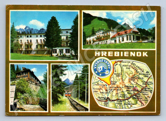Pohlednice Vysoké Tatry Hrebienok stará frankatura (P1814)