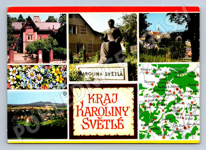 Pohlednice Kraj Karolíny Světlé pod Ještědem 1974 ČSSR (P1830)