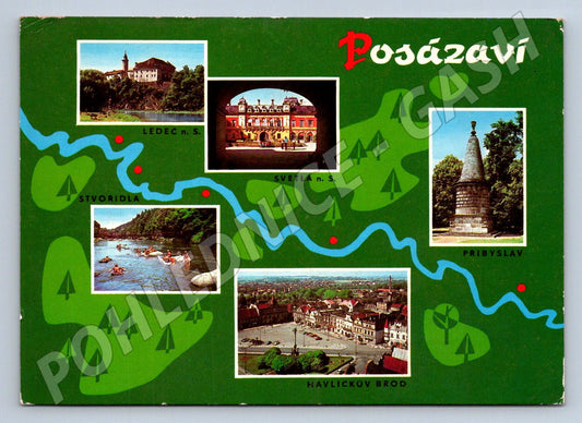 Pohlednice Ledeč nad Sázavou Světlá nad Sázavou Havlíčkův Brod (P1832)